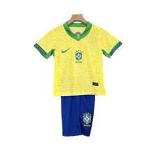 Carregar imagem no visualizador da galeria, Camisa e Shorts Brasil 2024 Infantil