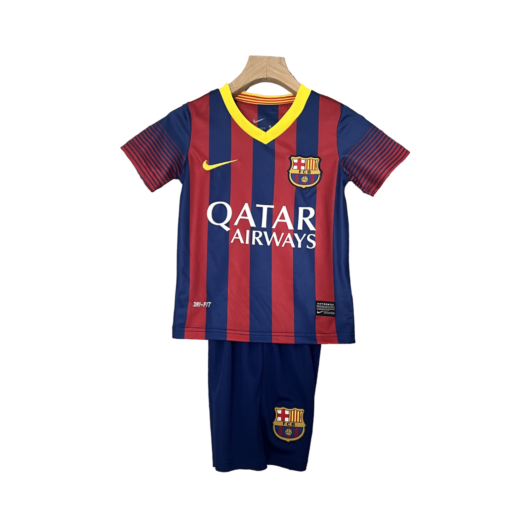Camisa e Shorts Barcelona 13/14 Infantil