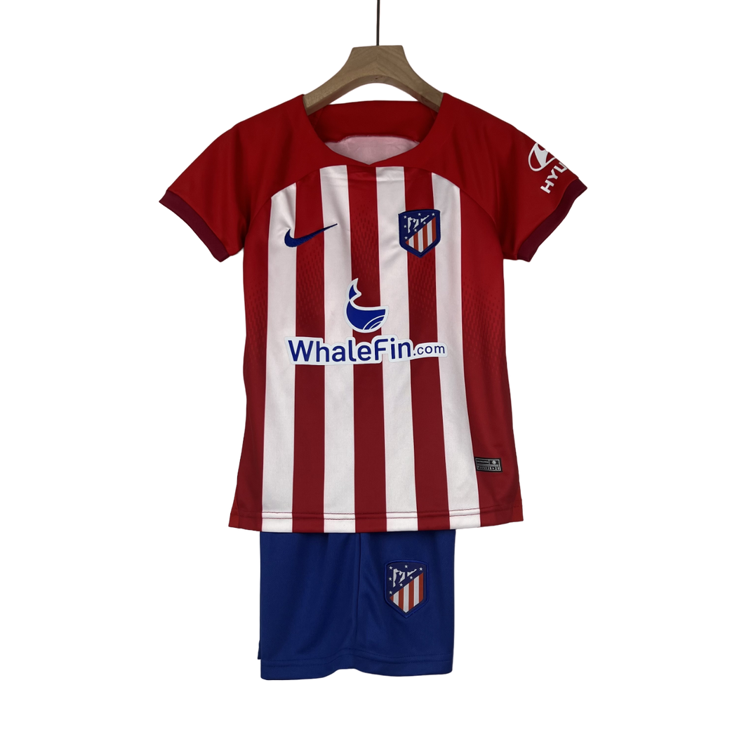Camisa e Shorts Atletico Madrid Infantil 23/24