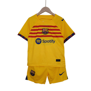 Camisa e Shorts Barcelona Infantil IV 23/24