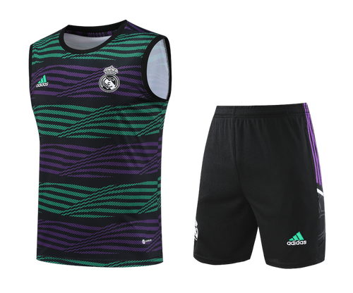 Conjunto Regata e shorts Real Madrid 23/24 Treino