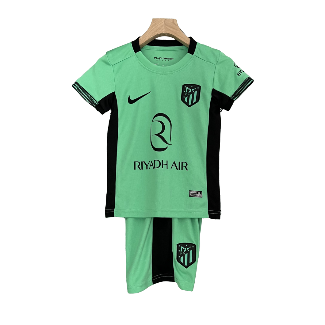Camisa e Shorts Atletico Madrid III Infantil 23/24