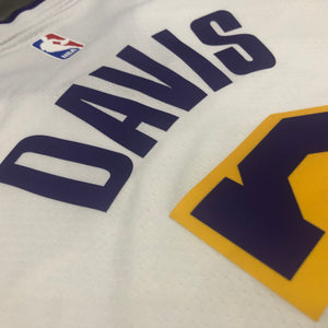 Camisa Regata Basquete Los Angeles Lakers Anthony Davis #3 Branco\Amarelo