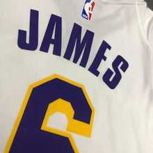 Carregar imagem no visualizador da galeria, Camisa Regata Basquete Los Angeles Lakers LeBron James #6 Branco/Amarelo