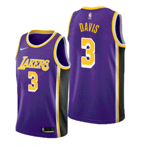 Camisa Regata Basquete Los Angeles Lakers Anthony Davis #3 Roxo