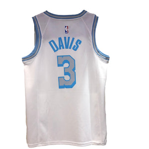 Camisa Regata Basquete Los Angeles Lakers Anthony Davis #3 Branco