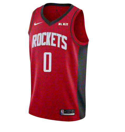 Camisa Regata Basquete Houston Rockets Russell Westbrook #0